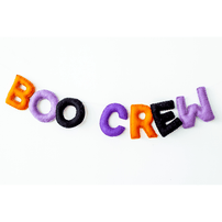 Boo Crew Wool Felt Garland, Shop Sweet Lulu