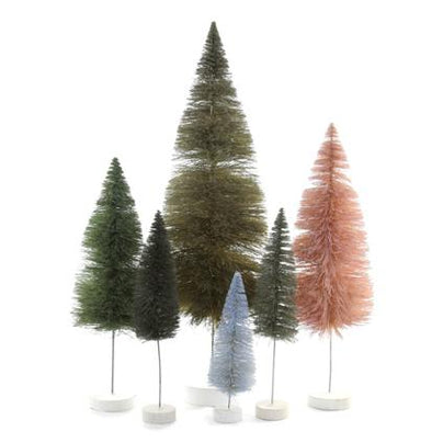Set of 6 Rainbow Trees- Grey
