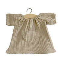 Minikane 'Jeanne' Cotton Double Gauze Doll Dress, Putty