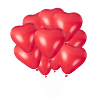 11" Heart Balloon Bundle - Red, Shop Sweet Lulu