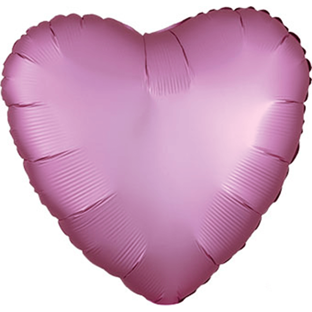 18" Satin Luxe Flamingo Pink Heart Balloon, Shop Sweet Lulu