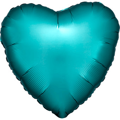 18" Satin Luxe Jade Heart Balloon, Shop Sweet Lulu