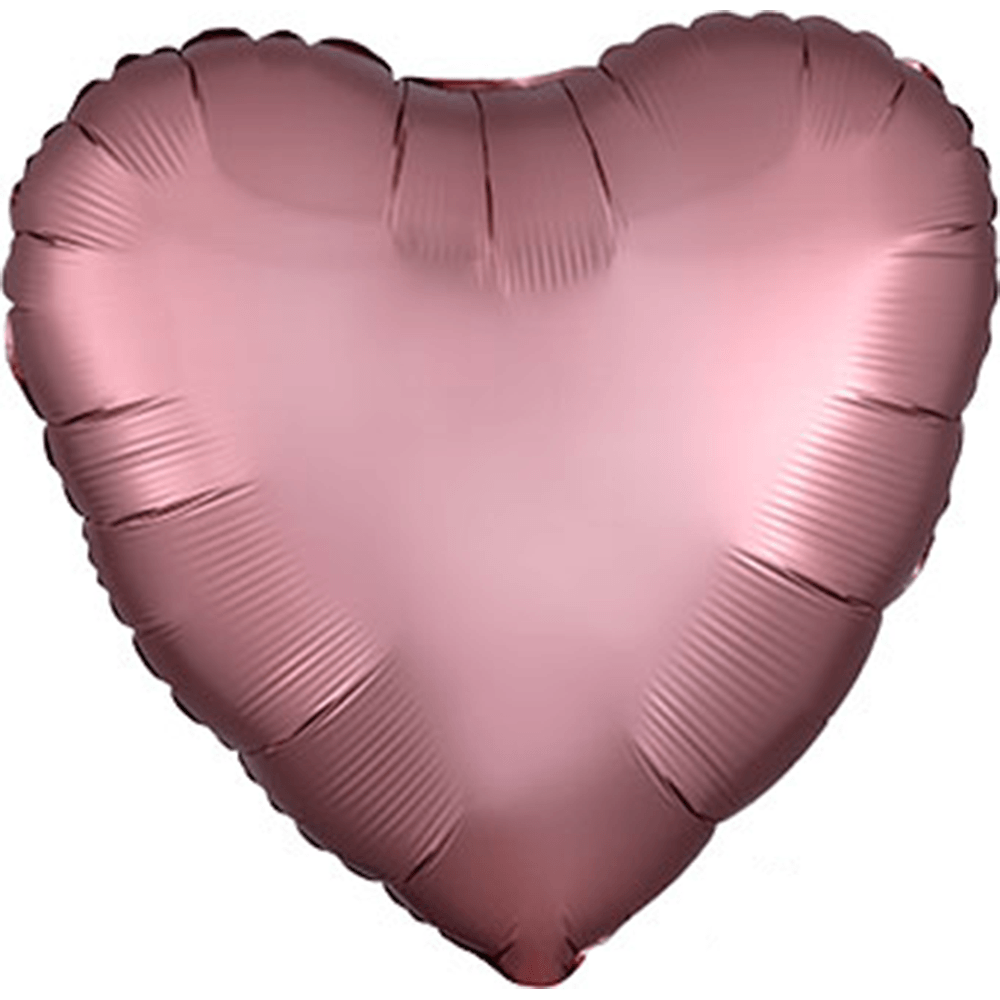 18" Satin Luxe Rose Copper Heart Balloon, Shop Sweet Lulu