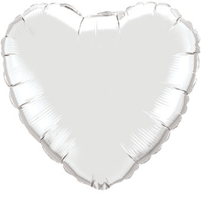 18" Silver Heart Balloon, Shop Sweet Lulu