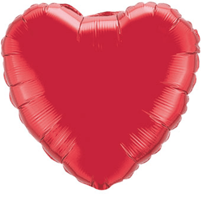 36" Ruby Red Foil Heart Balloon, Shop Sweet Lulu