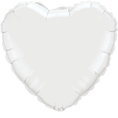 36" White Foil Heart Balloon, Shop Sweet Lulu