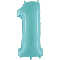 40" Number Balloons, Baby Blue - 10 Options, Shop Sweet Lulu