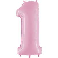 40" Number Balloons, Baby Pink - 10 Options, Shop Sweet Lulu