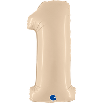 40" Number Balloons, Cream - 10 Options, Shop Sweet Lulu