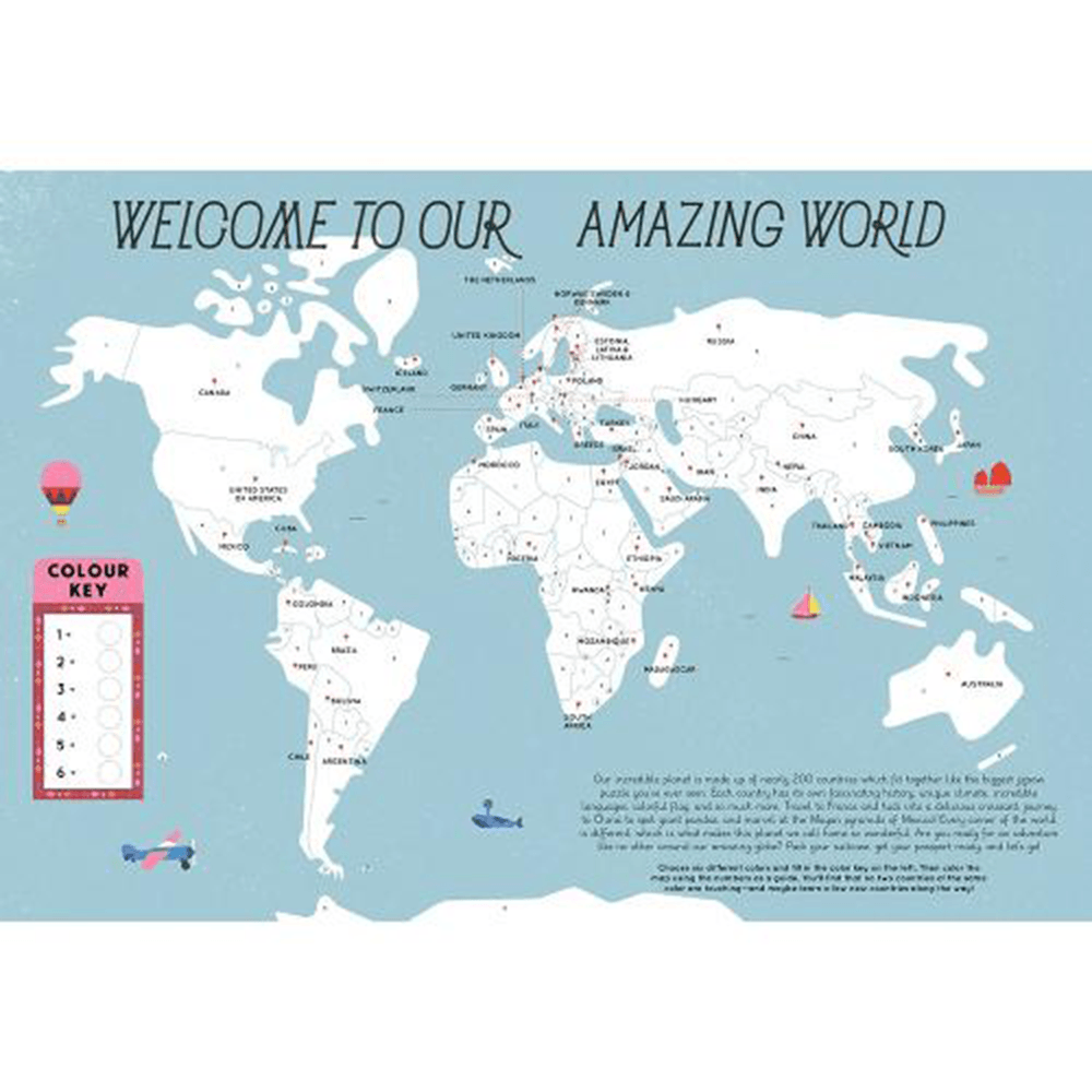 50 Maps of the World Activity Book, Shop Sweet Lulu