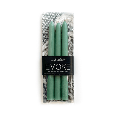 6" Skinny Tapered Candles - Grassy