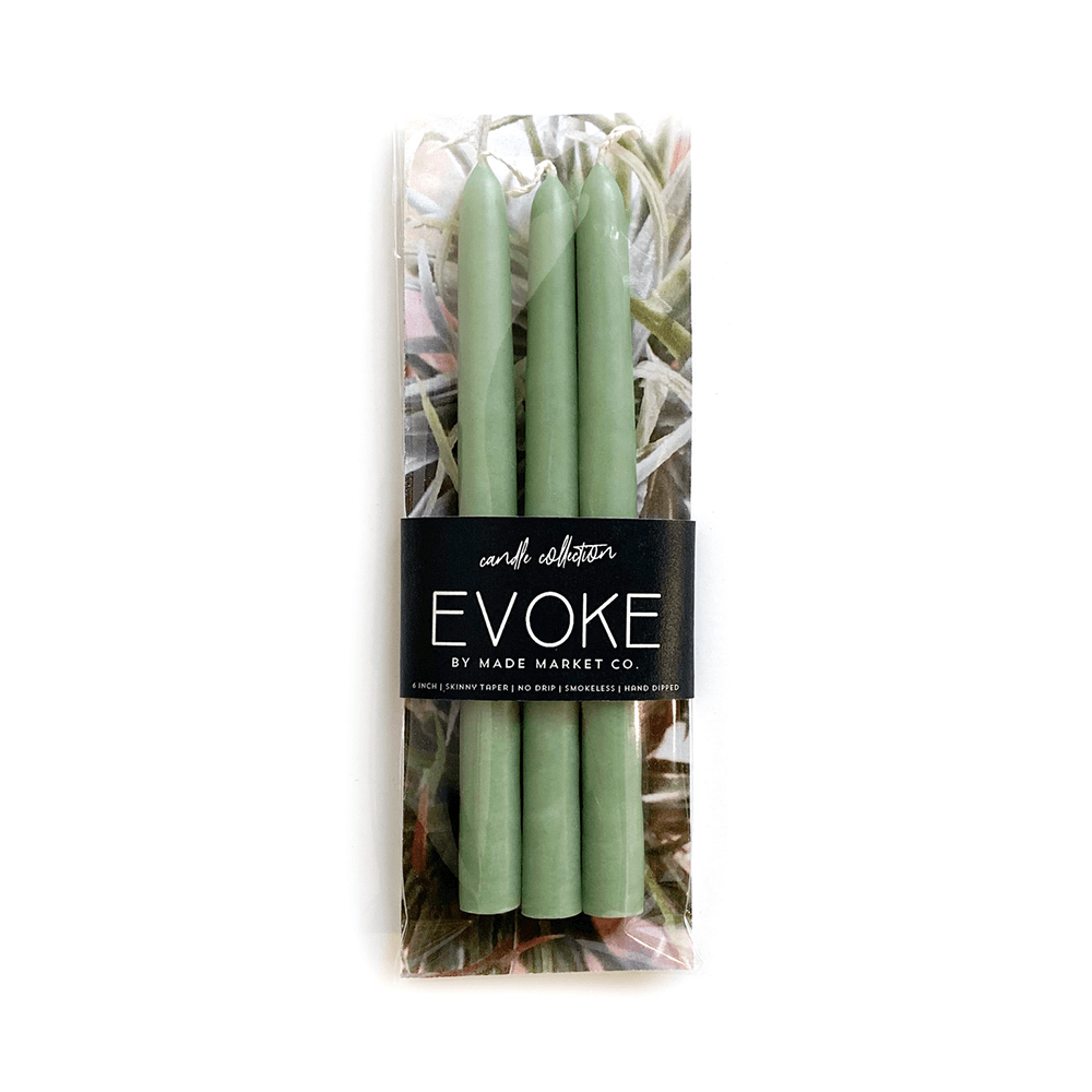 6" Skinny Tapered Candles - Succulent, Shop Sweet Lulu