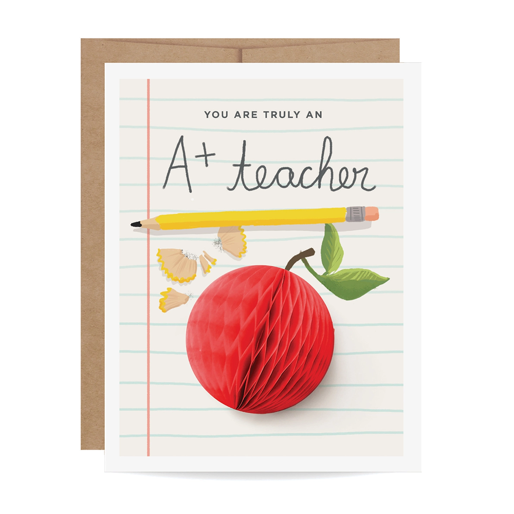 Shop-Sweet-Lulu-A+ Teacher-Pop-up-Card