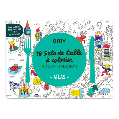 Atlas Coloring Placemats, Shop Sweet Lulu