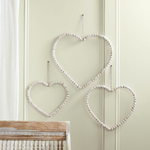 Beaded Heart Hangers - Set of 3, Shop Sweet Lulu