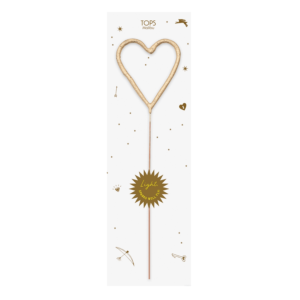 Big Golden Heart Sparkler Wand, Shop Sweet Lulu