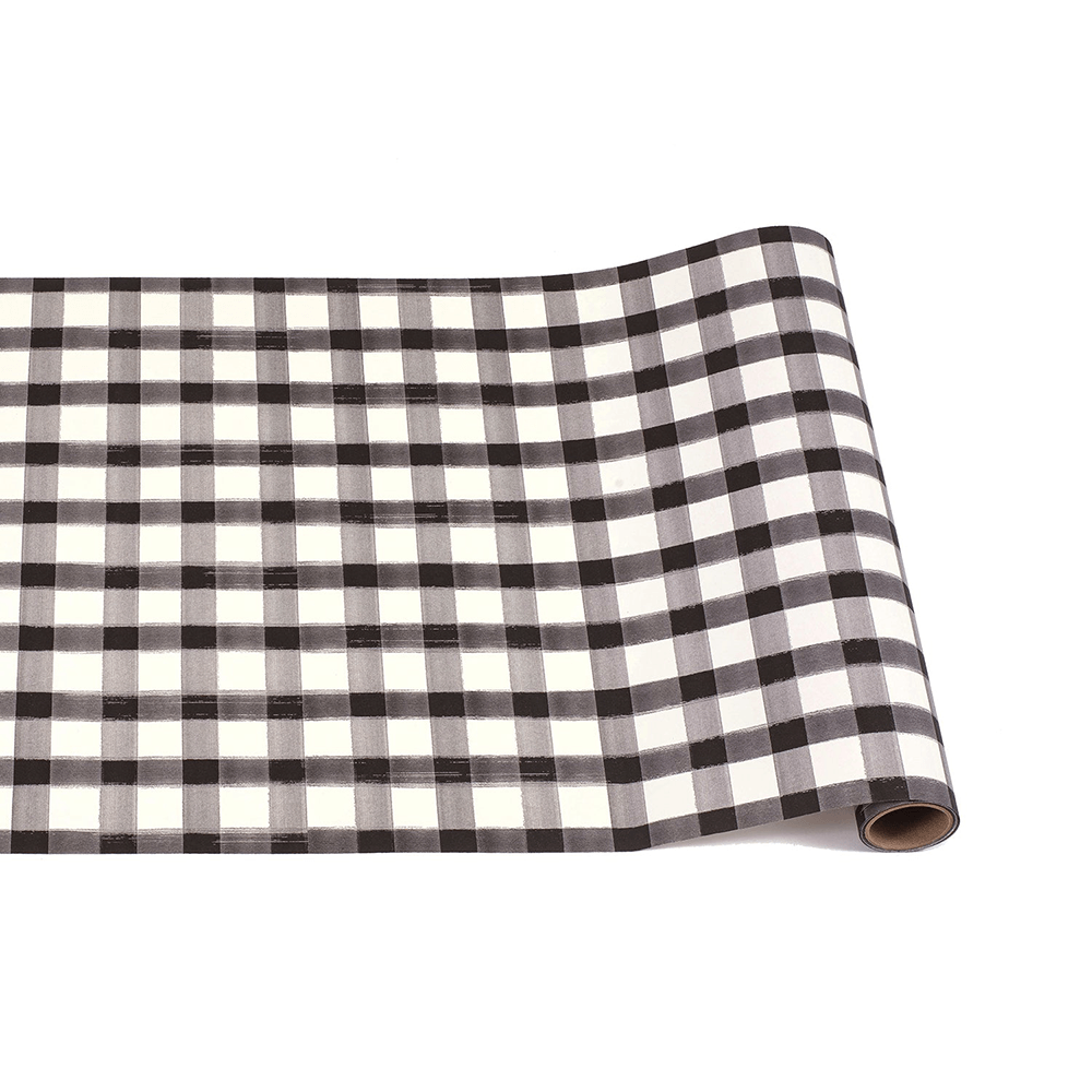 Black Painted Check Paper Runner, Shop Sweet Lulu