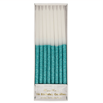 Blue Glitter Dipped Candles, Shop Sweet Lulu
