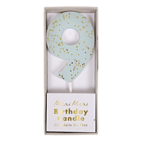 Blue Number 9 Candle, Shop Sweet Lulu