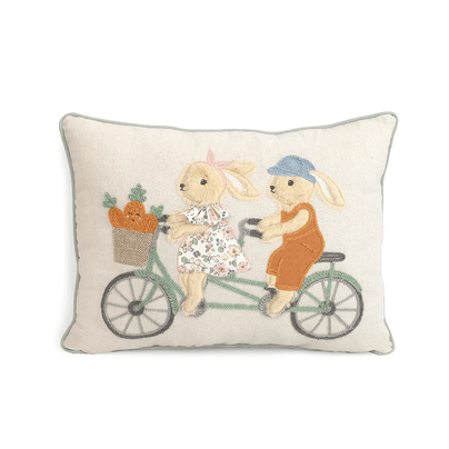 Bunny Bike Ride Pillow, Shop Sweet Lulu