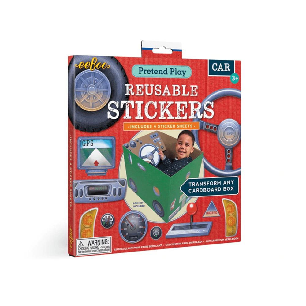 Car Pretend Play Reusable Sticker Set, Shop Sweet Lulu