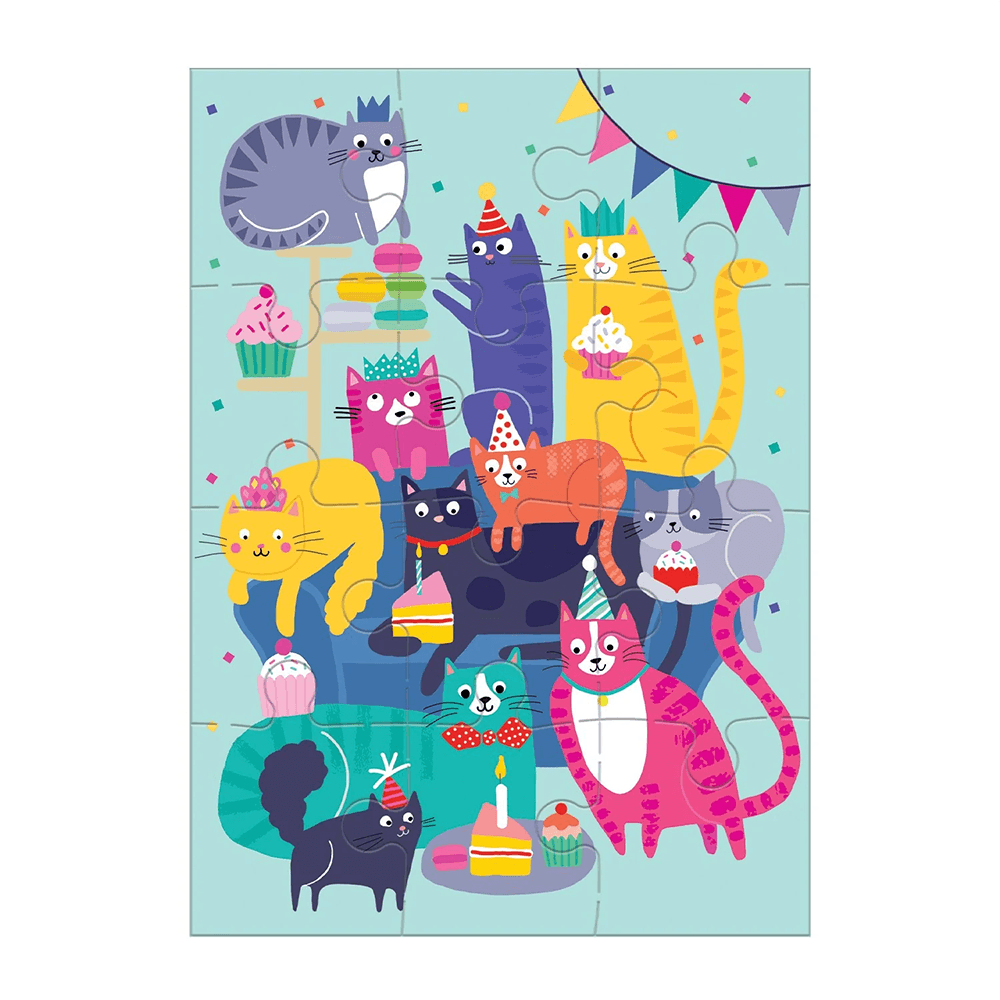 Cat Party Greeting Card Puzzle, Shop Sweet Lulu