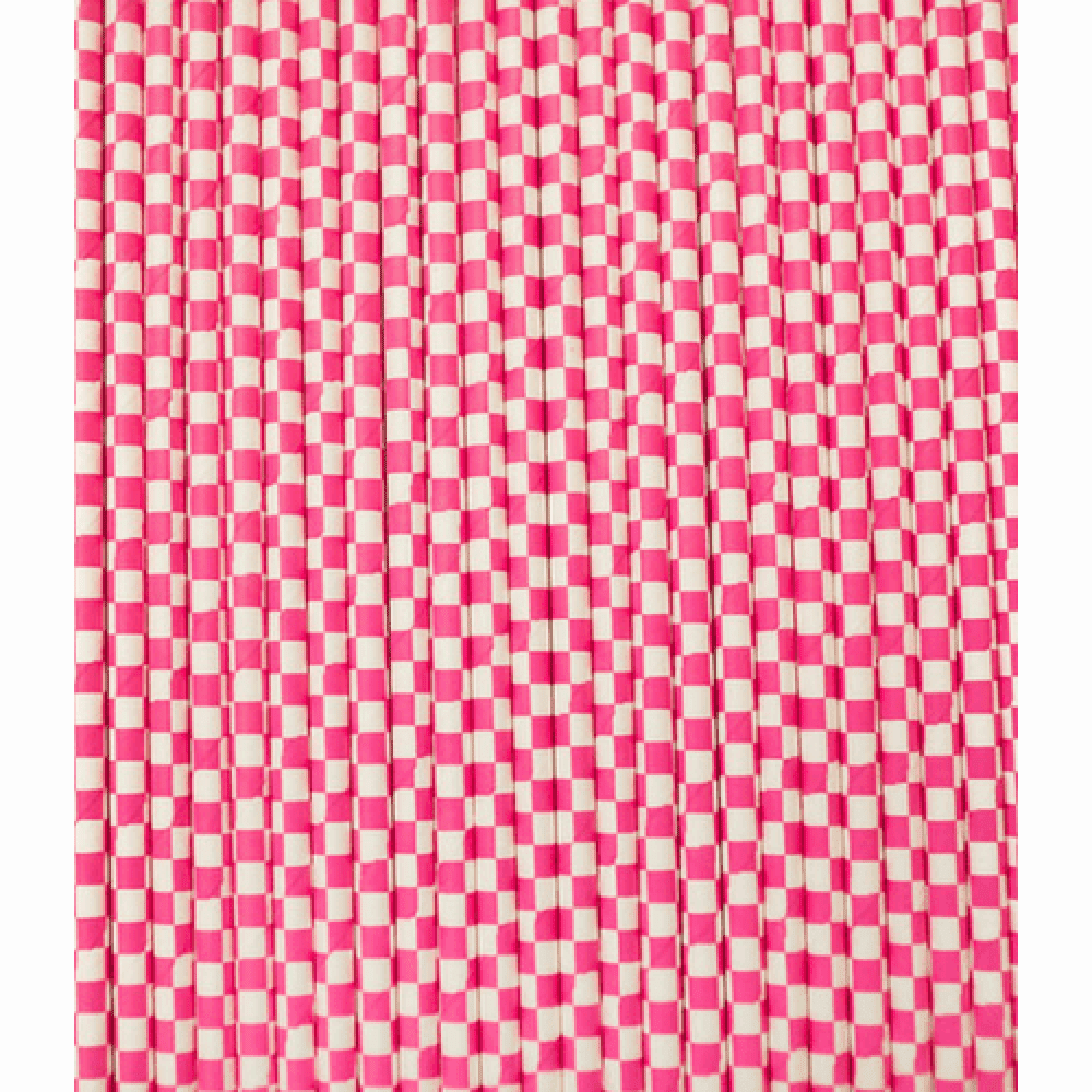 Checkered Straws, 10 Color Options, Shop Sweet Lulu