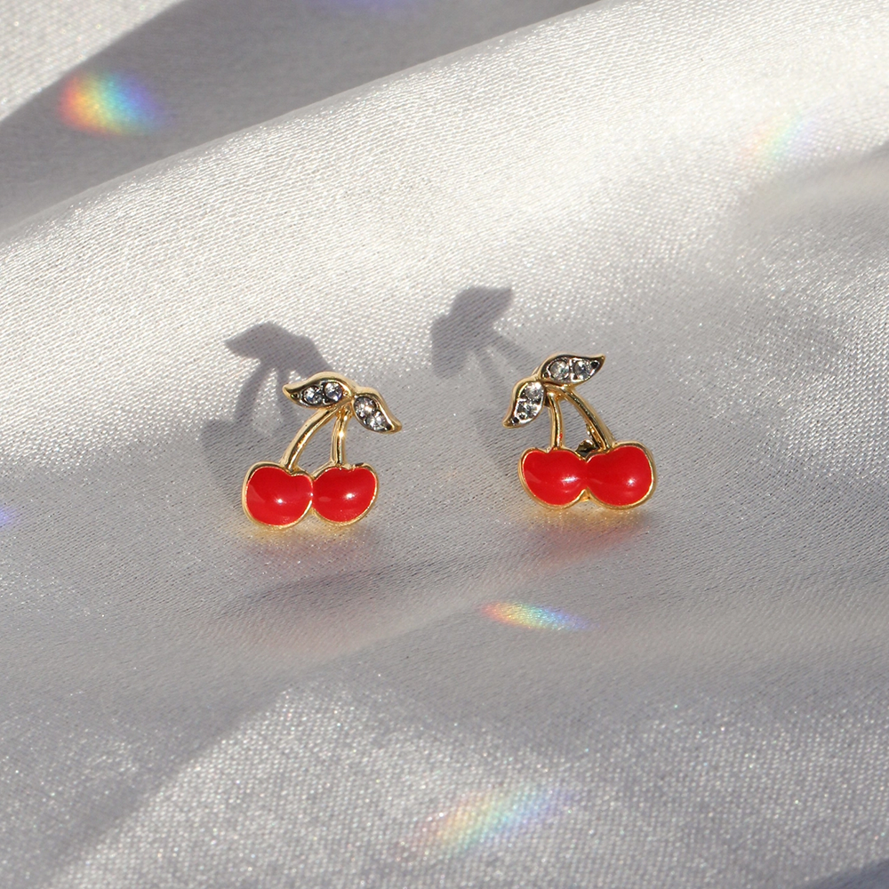 Cherry Stud Earrings, Shop Sweet Lulu