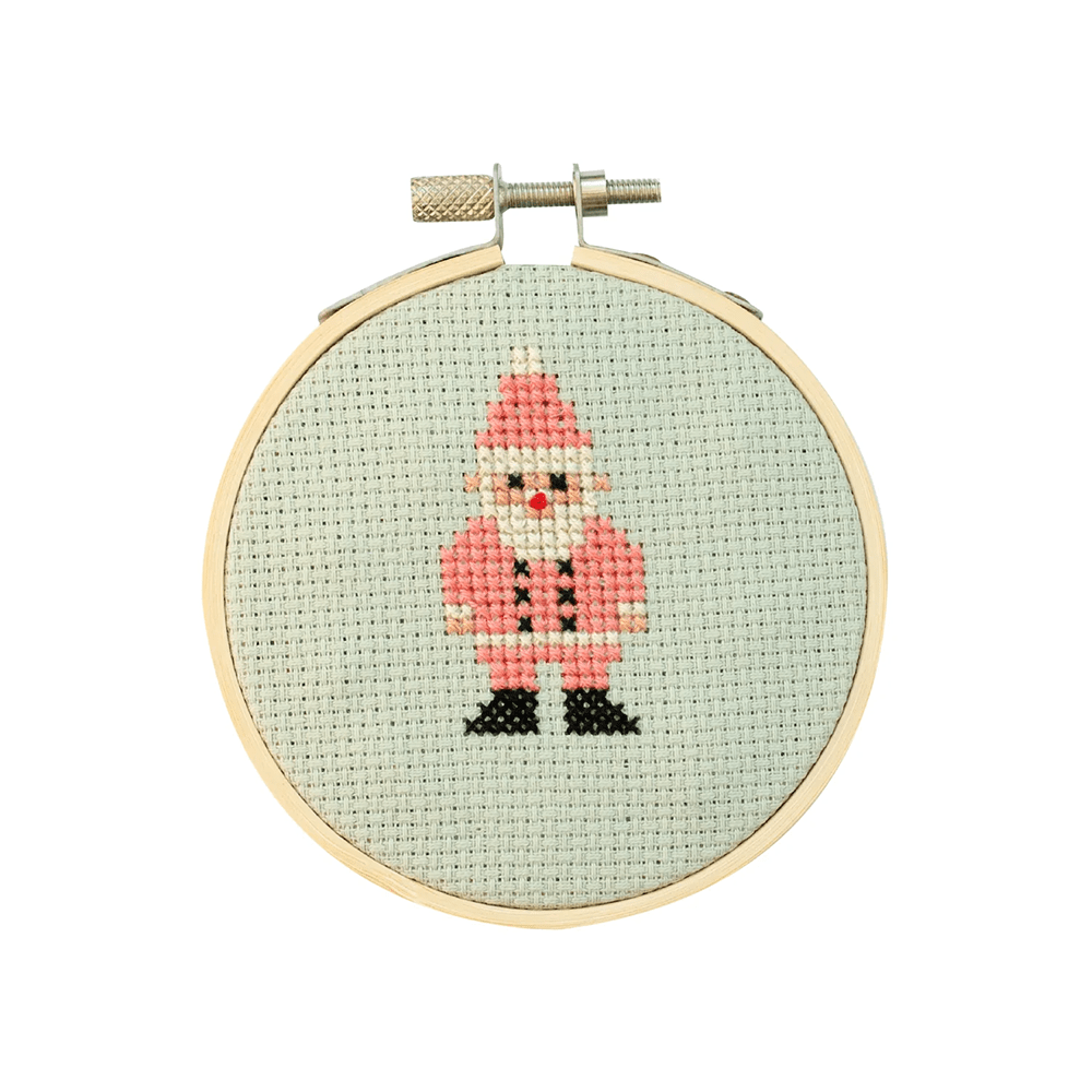 Christmas Santa DIY Cross Stitch Kit, Shop Sweet Lulu