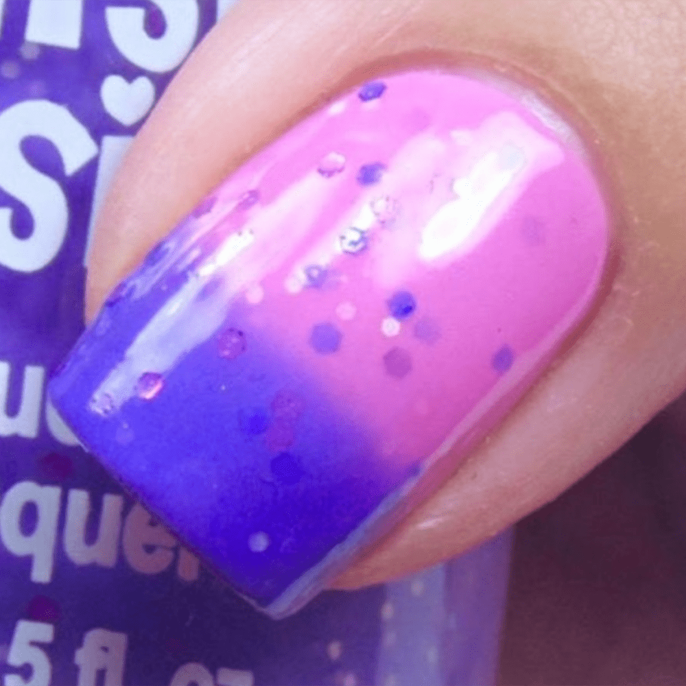 Color Changing Nail Polish - Light Pink & Purple, Shop Sweet Lulu