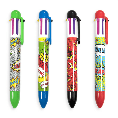 Comic Attack 6 Click Pen - 4 Color Options, Shop Sweet Lulu