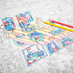 Crazy Museum Folded Coloring Posters, Shop Sweet Lulu
