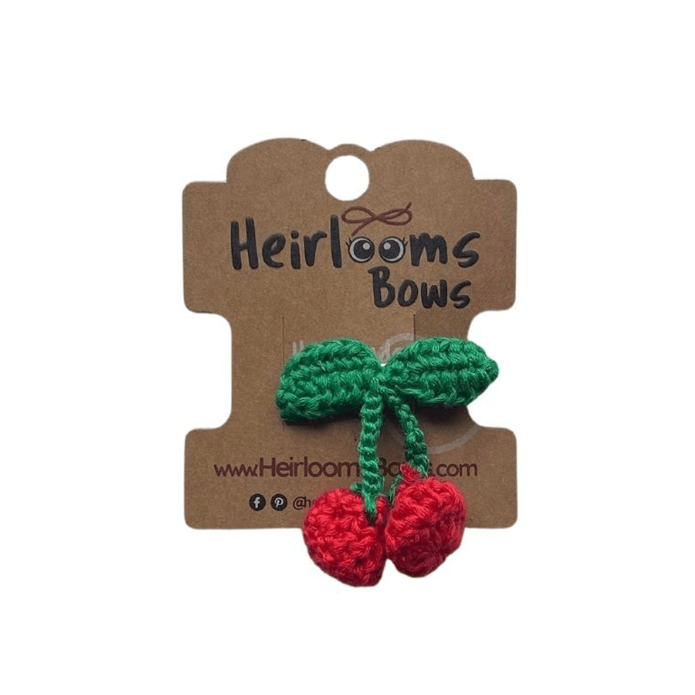 Crochet Cherries Clip, Shop Sweet Lulu