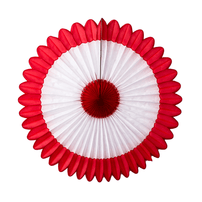 Deluxe Party Fan, 27" - Red, White, & Red, Shop Sweet Lulu