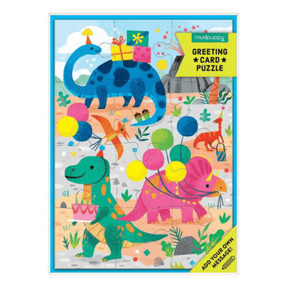 Dino Party Greeting Card Puzzle, Shop Sweet Lulu