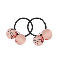 Double Ball Pony Holder - Pink Dainty Floral, Shop Sweet Lulu