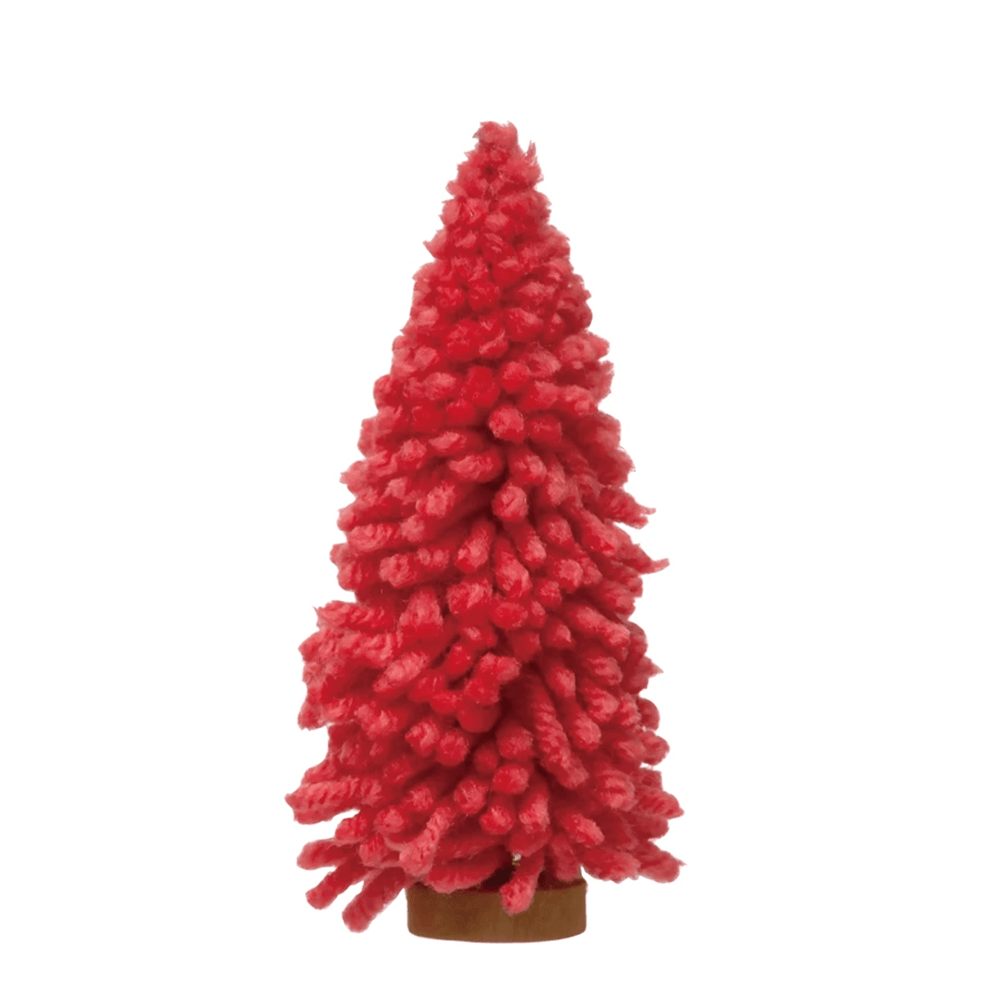 Fabric Yarn Tree w/ Round Wood Base, Hot Pink - 2 Size Options, Shop Sweet Lulu