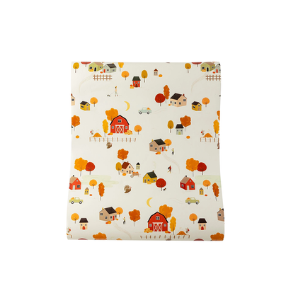 My Mind's Eye Fall Scene Paper Table Runner