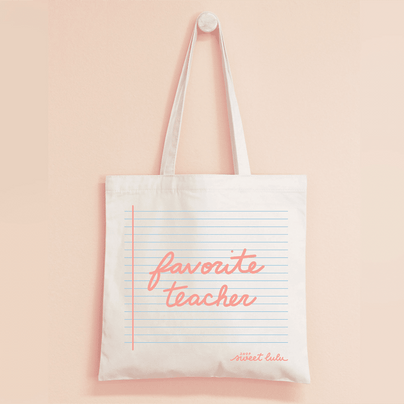 Favorite Teacher Tote Bag, Shop Sweet Lulu