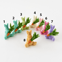Flocked Bunny + Carrot - Color Options, Shop Sweet Lulu