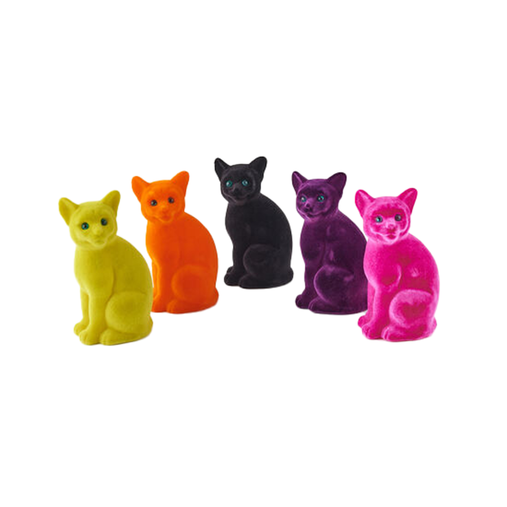 Flocked Halloween Cat, Small - 5 Color Options, Shop Sweet Lulu