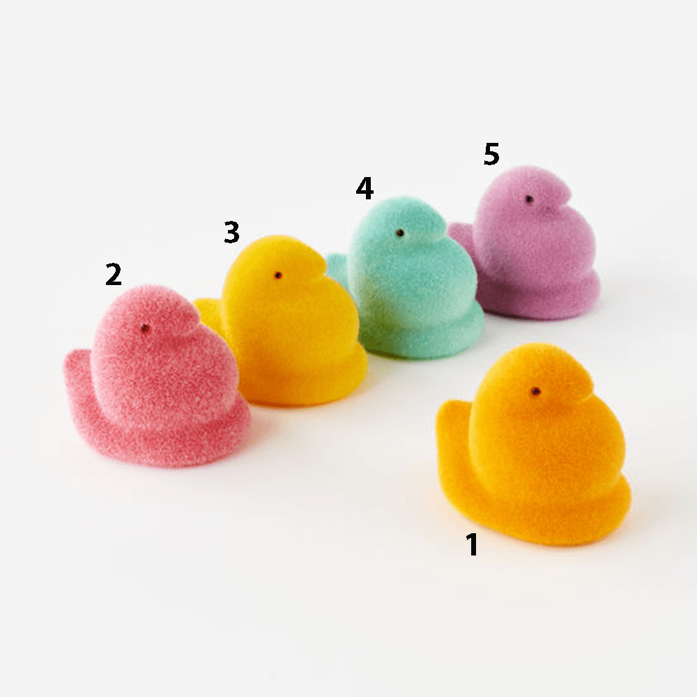 Flocked Peeps, 6" - 5 Color Options, Shop Sweet Lulu