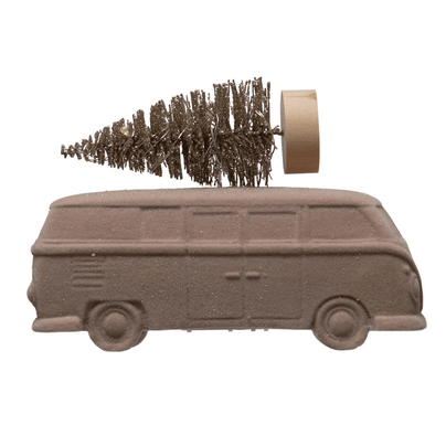 Vintage Bus with Bottle Brush Tree, Shop Sweet Lulu