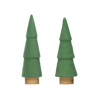 Flocked Stoneware Tree, Aqua - 2 Size Options, Shop Sweet Lulu