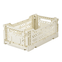 Folding Crate, Cream - 2 Size Options, Shop Sweet Lulu