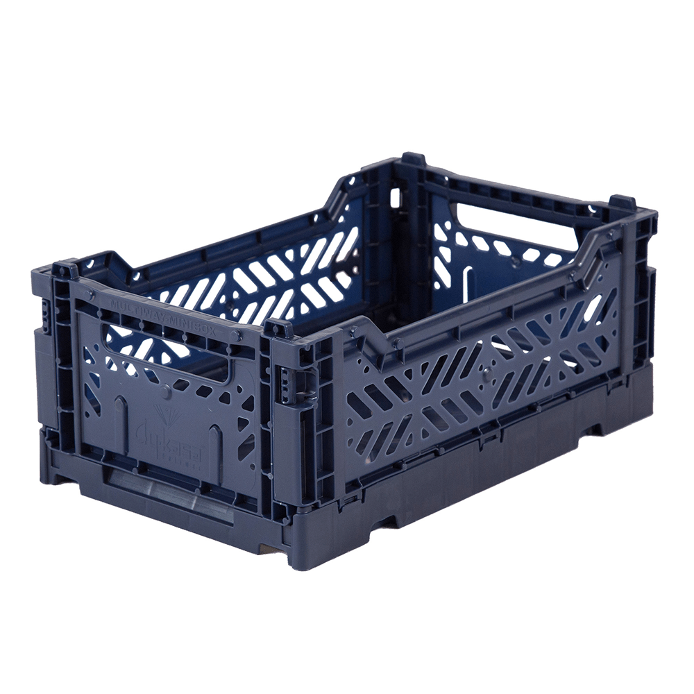 Folding Crate, Navy - 2 Size Options, Shop Sweet Lulu