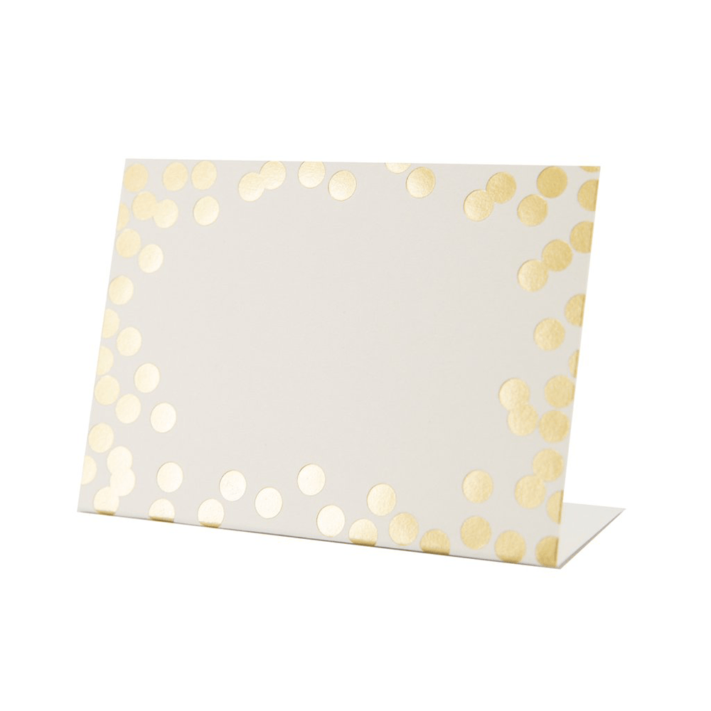 Frame Place Cards - Gold Foil Confetti, Shop Sweet Lulu