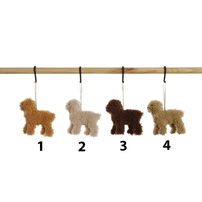 Furry Poodle Ornament - 4 Color Options, Shop Sweet Lulu