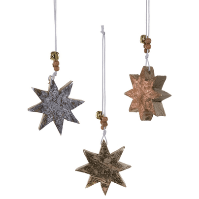 Glinting Star Ornament - 3 Color Options, Shop Sweet Lulu