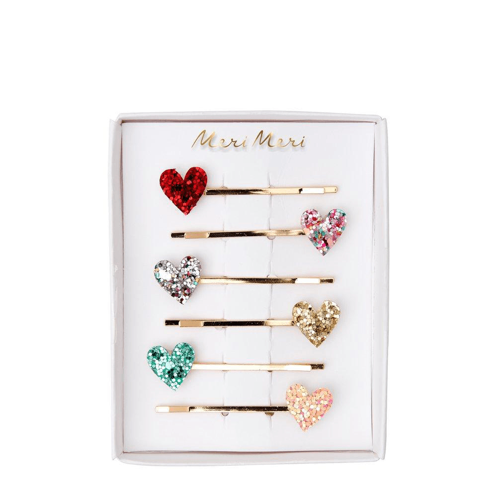 Glitter Heart Hair Slides, Shop Sweet Lulu